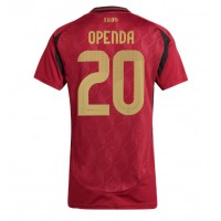 Camiseta Bélgica Lois Openda #20 Primera Equipación para mujer Eurocopa 2024 manga corta